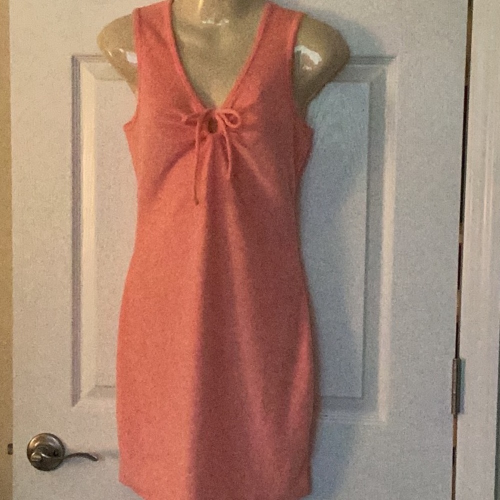 NWT terrycloth dress / cover up keyhole mini Sz S